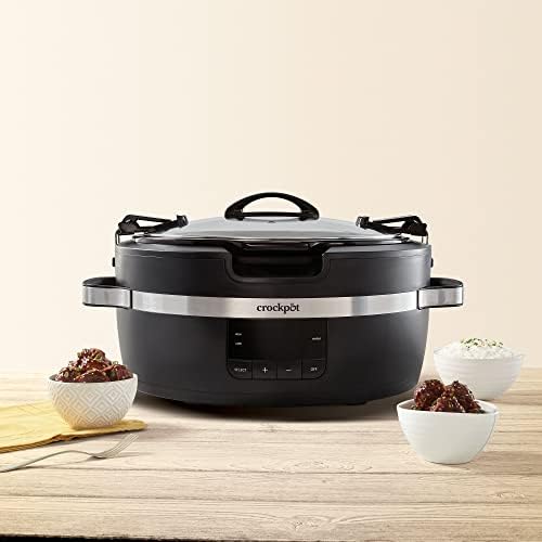 Crock-Pot Thermoshield 6 Quart Slow Cooker with Carry Handles fm