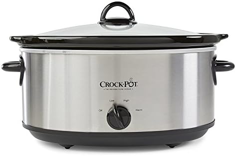 Crock-Pot 7 Quart Oval Manual Slow Cooker – Stainless Steel ss