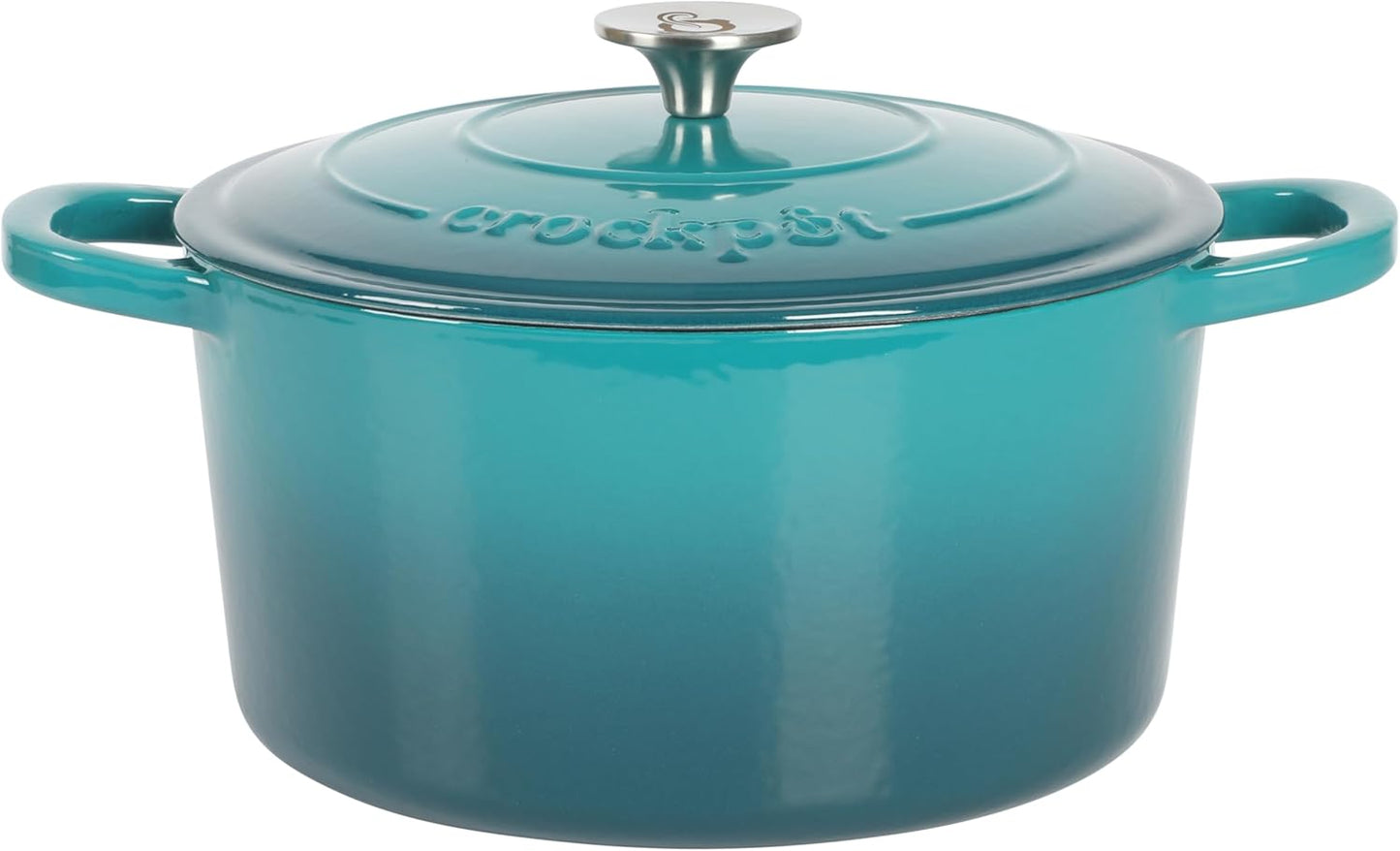 Crock-Pot 3 Quart Enameled Cast Iron Dutch Oven – Aqua t1