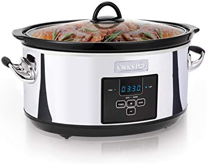 Crock-Pot 7 Quart Programmable Slow Cooker – Polished Platinum mr