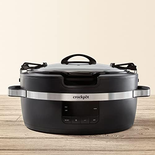 Crock-Pot Thermoshield 6 Quart Slow Cooker with Carry Handles fm