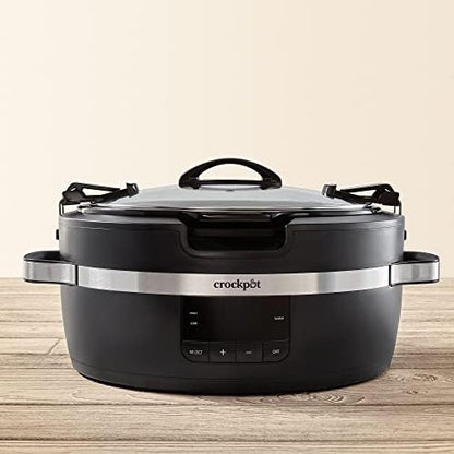 Crock-Pot Thermoshield 6 Quart Slow Cooker with Carry Handles fm