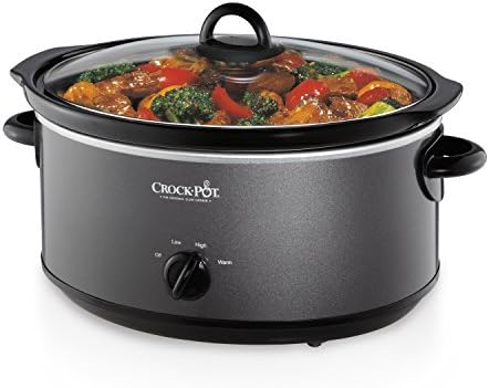 Crock-Pot 7 Quart Slow Cooker – Charcoal yo