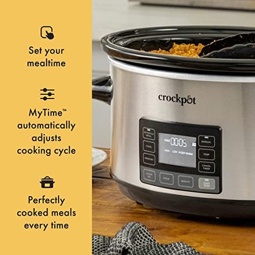 Crock-Pot 7 Quart Portable Programmable Slow Cooker with Timer 76