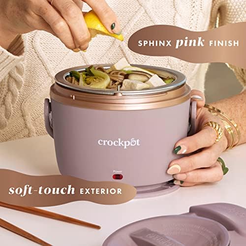 Crock-Pot Electric Lunch Box Food Warmer 20oz – Blush Pink t9