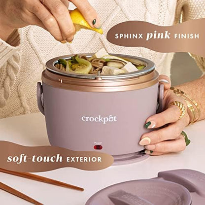 Crock-Pot Electric Lunch Box Food Warmer 20oz – Blush Pink t9