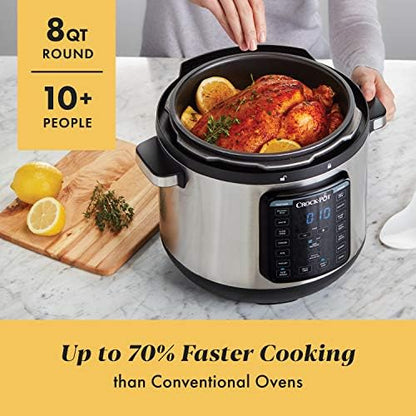 Crock-Pot 8 Quart Express Crock Multi-Use Pressure Cooker 8c