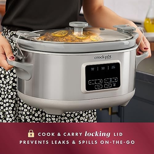 Crock-Pot 7 Quart Programmable Cook & Carry Slow Cooker lw