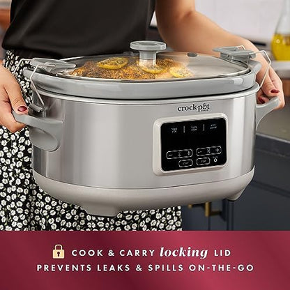 Crock-Pot 7 Quart Programmable Cook & Carry Slow Cooker lw
