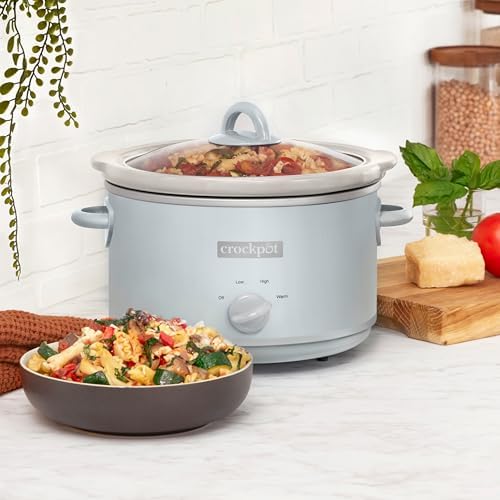 Crock-Pot 4.5 Quart Manual Slow Cooker – Macaroon Blue du