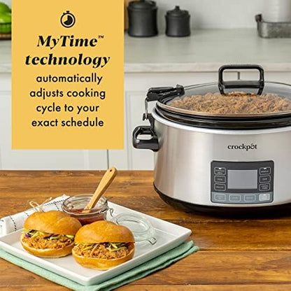 Crock-Pot 7 Quart Portable Programmable Slow Cooker with Timer 76
