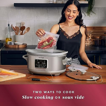 Crock-Pot 7 Quart Programmable Cook & Carry Slow Cooker lw