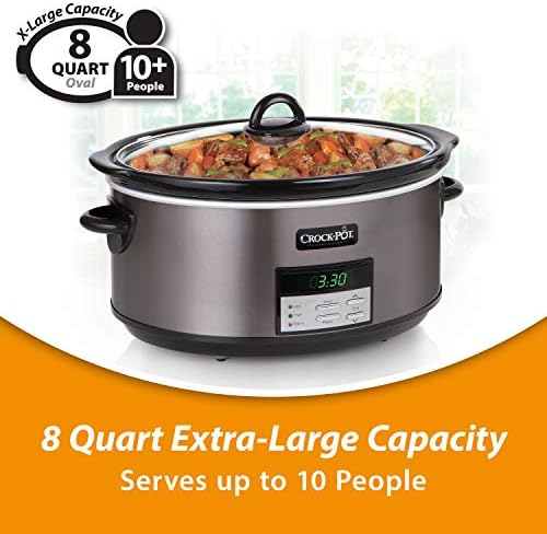 Crock-Pot 8 Quart Programmable Slow Cooker with Auto Warm 0g