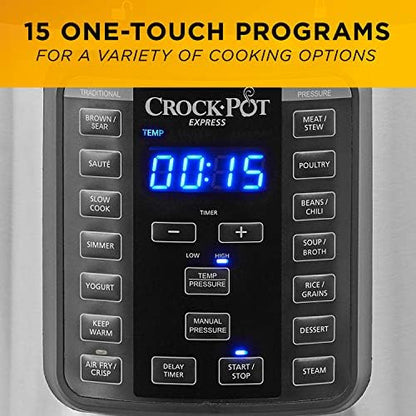 Crock-Pot Express Crisp 8 Quart 10-in-1 Pressure Cooker l3