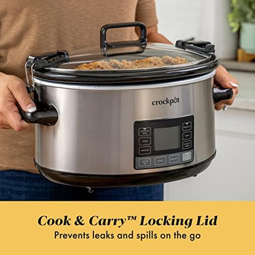 Crock-Pot 7 Quart Portable Programmable Slow Cooker with Timer 76