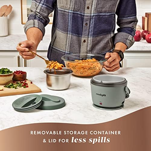 Crock-Pot Portable Electric Lunch Box Food Warmer – Green v5