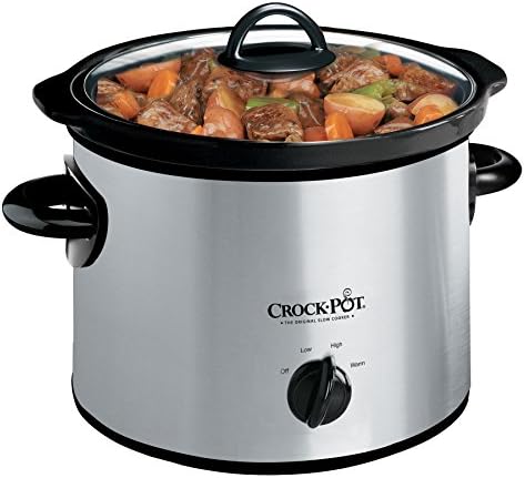 Crock-Pot 3 Quart Manual Slow Cooker – Silver en